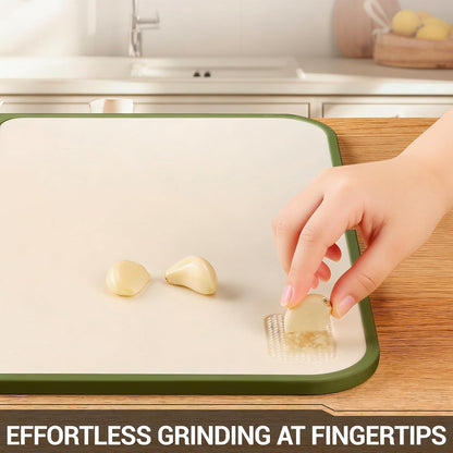 3PCS Plastic Cutting Board Set for Kitchen - Double-Sided with Built-in Juice Trough, Knife Sharpener, Non-Slip Edges, BPA-Free & Dishwasher Safe