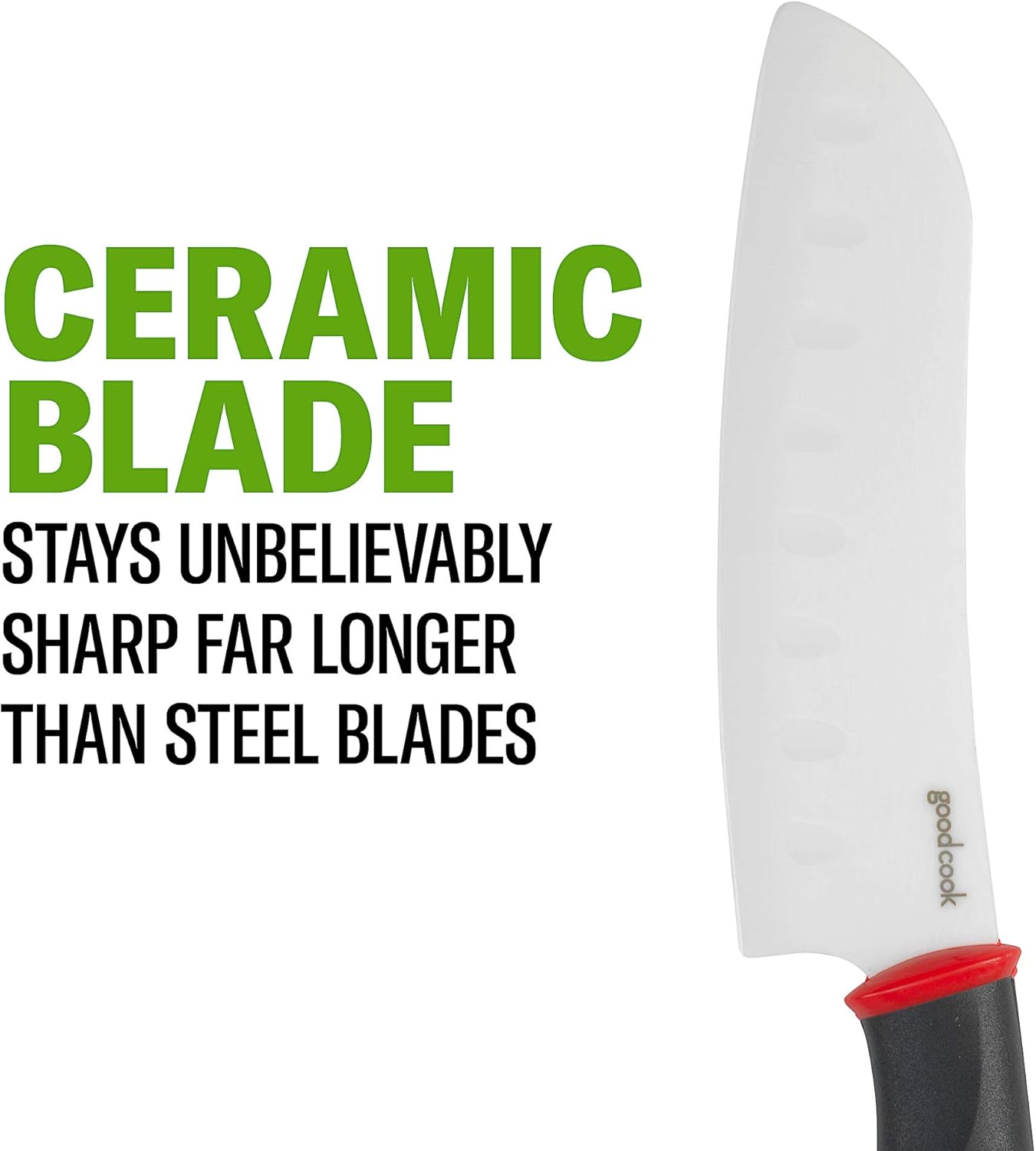 GoodCook Touch Santoku Knife 5-Inch Ceramic Blade