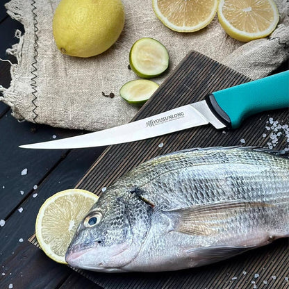 Premium Fillet Knife for Fishing - 7 Inch Flexible High-Carbon Blade for Clean Fish Filleting & Deboning - Ergonomic Non-Slip Handle - Ideal Fishing Knife for Salmon, Trout & Bas