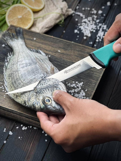 Premium Fillet Knife for Fishing - 7 Inch Flexible High-Carbon Blade for Clean Fish Filleting & Deboning - Ergonomic Non-Slip Handle - Ideal Fishing Knife for Salmon, Trout & Bas