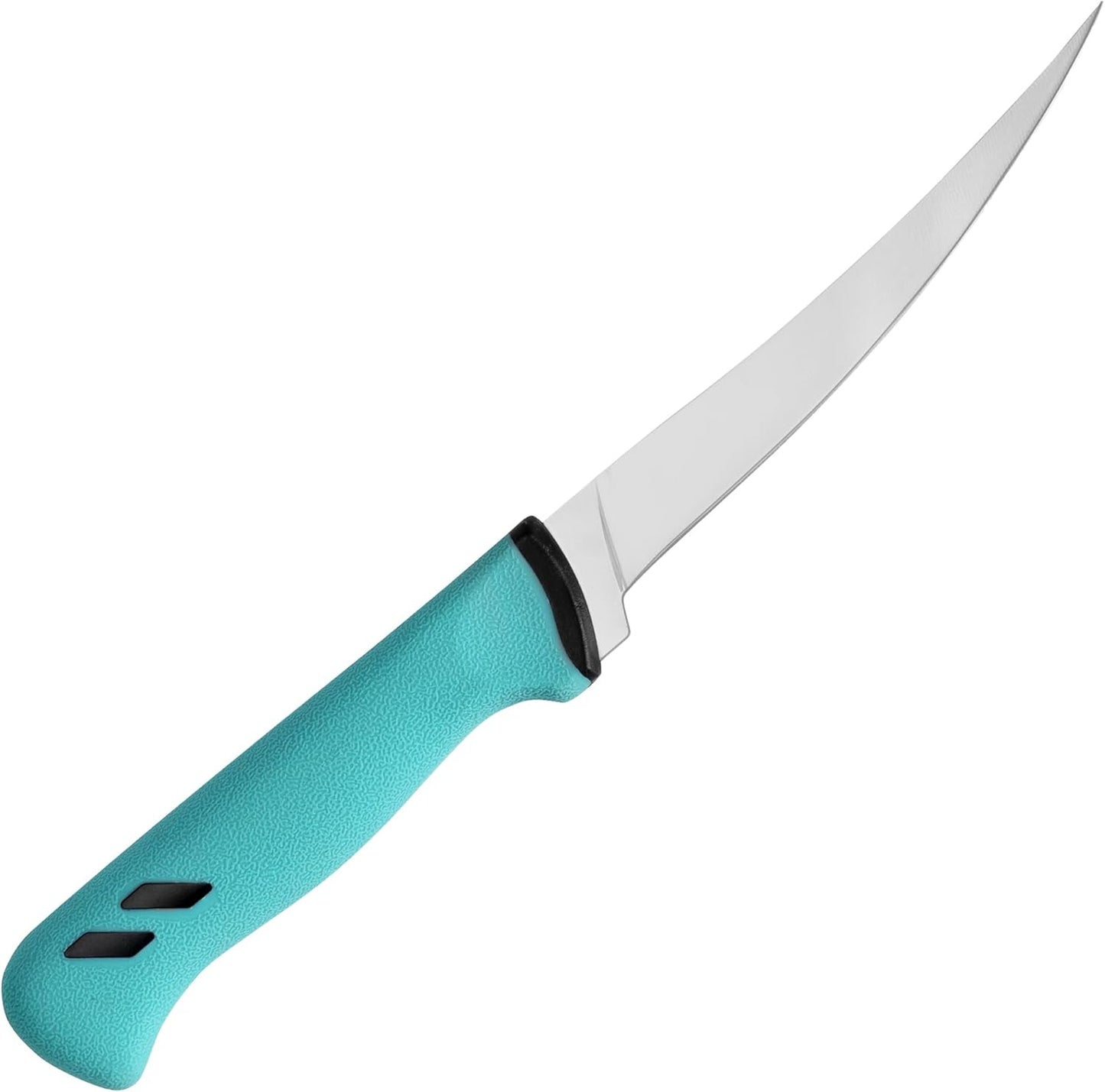 Premium Fillet Knife for Fishing - 7 Inch Flexible High-Carbon Blade for Clean Fish Filleting & Deboning - Ergonomic Non-Slip Handle - Ideal Fishing Knife for Salmon, Trout & Bas