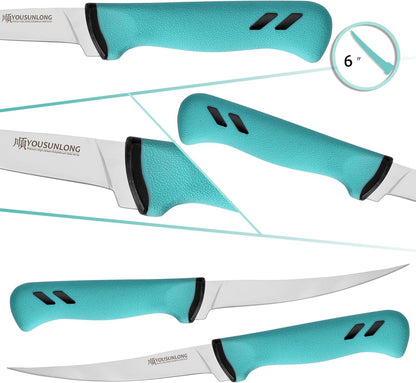 Premium Fillet Knife for Fishing - 7 Inch Flexible High-Carbon Blade for Clean Fish Filleting & Deboning - Ergonomic Non-Slip Handle - Ideal Fishing Knife for Salmon, Trout & Bas