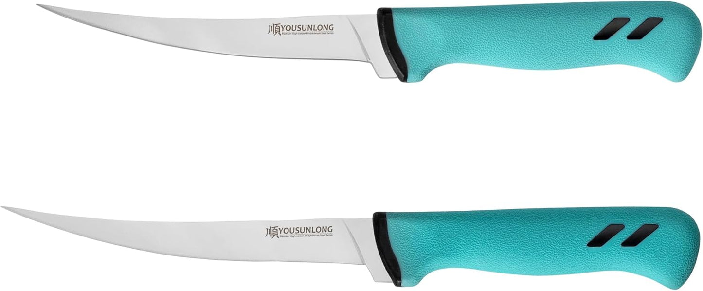 Premium Fillet Knife for Fishing - 7 Inch Flexible High-Carbon Blade for Clean Fish Filleting & Deboning - Ergonomic Non-Slip Handle - Ideal Fishing Knife for Salmon, Trout & Bas