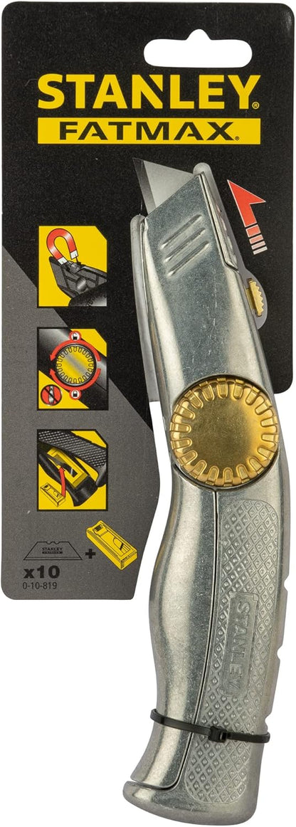 Stanley 0-10-819 Snap Off Knife "Pro" with retractable blade, Silver