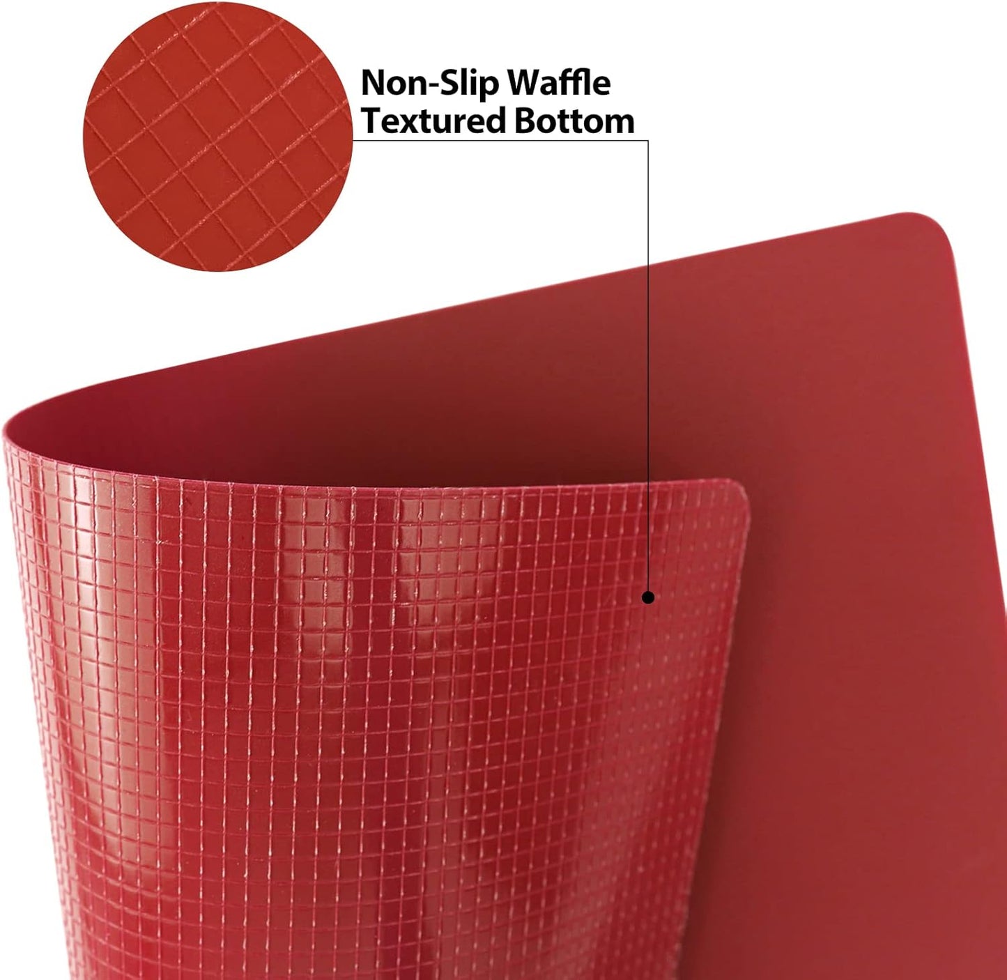 WK Flexible Plastic Cutting Boards Mats for Kitchen, Flexible Non Slip Cutting Mat, Thin Cutting Sheets, BPA Free, Dishwasher Safe, Multi Sizes