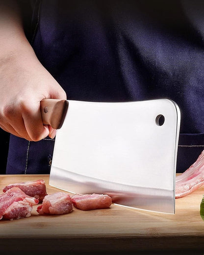 ZENG JIA DAO Meat Cleaver - 7'' Heavy Duty Butcher Knife Meat Chopper Bone Cutting Knife - High Carbon German Stainless Steel - Pearwood Handle for Home Kitchen and Restaurant 2025 Gifts