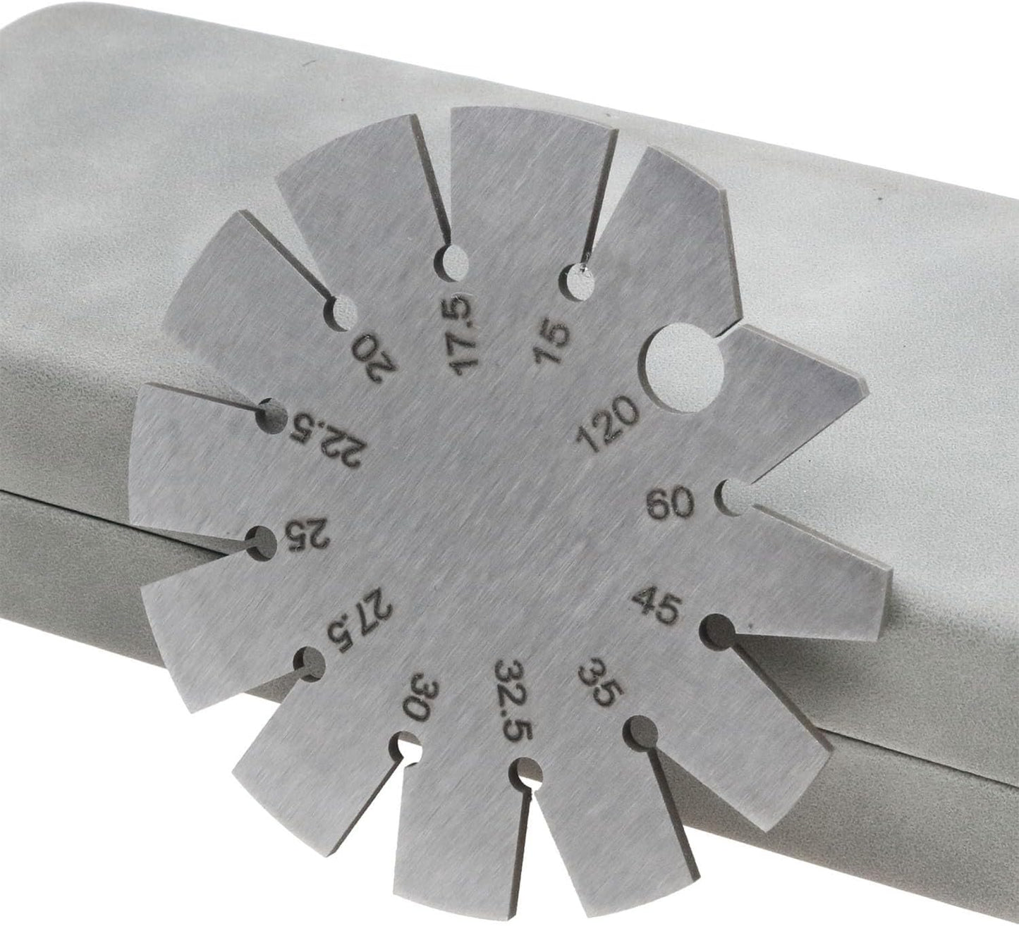 Stainless Steel Bevel Gauge 15-120 Degree Knife Blade Angle Gauge Axe Angle Gauge for Woodworking Knife Chisel Planer