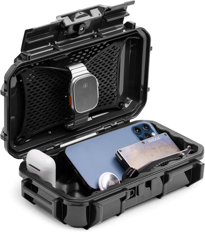 Evergreen 56 Dry Box - EDC Tough Protective Case USA Made for Organization of Cameras, Phones, Camping, Fishing, Hiking, Water Sports (Red)