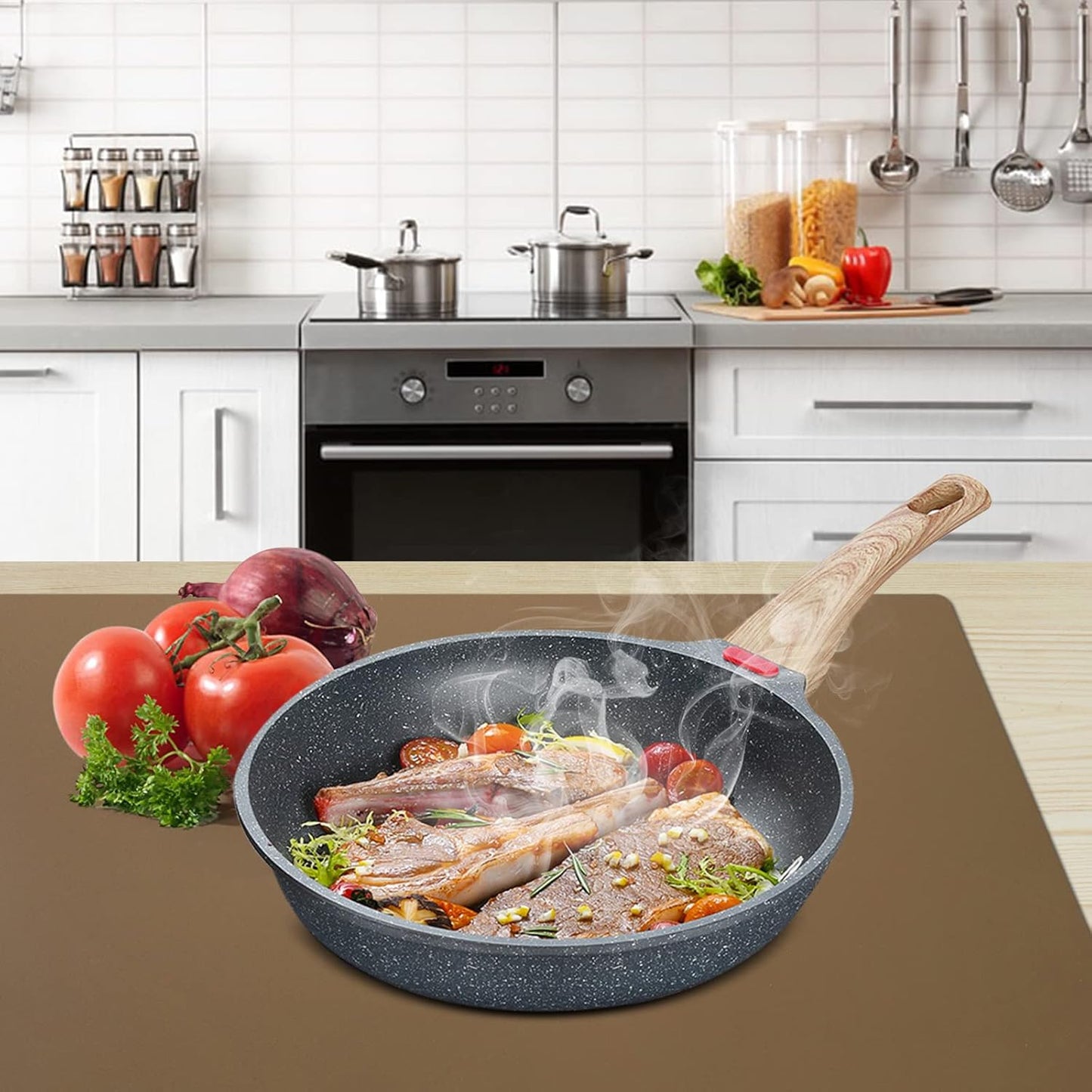 Silicone Mats for Kitchen Counter Thicker Extra Large Heat Resistant Mats Countertop Protector Liners for Bottom of Oven Air Fryer Coffee Maker, 24" x 16" x 2 mm, Translucent