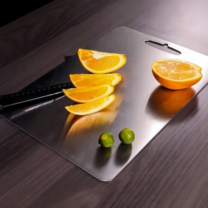 Titanium Cutting Board Set of 3, 100% Pure Titanium Cutting Boards for Kitchen, Non Toxic, Double-Sided Food Grade Chopping Board for Outdoor Camping, Dishwasher Safe