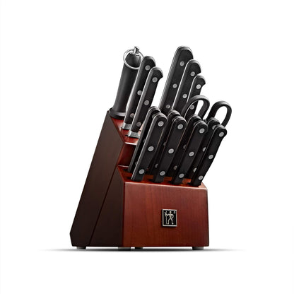HENCKELS Classic Razor-Sharp 16-Piece Knife Block Set, Chef Knife, Bread Knife, German Engineered Informed by 100+ Years of Mastery