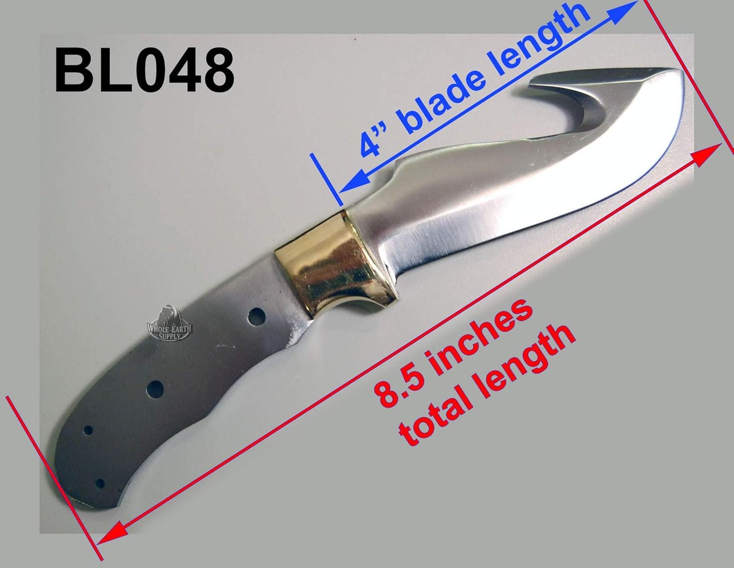 420 Stainless Steel Knife (420 Stainless Steel, Pair of 5.375 inch Bowie Blades)