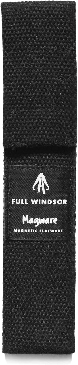 Full Windsor Magware Single Set Pouch - Travel & Camping Utensils Pouch - Reusable, Foldable, Portable, Pocket-Sized Cutlery Set Case for Fork, Knife, Spoon, Chopsticks - For Lunch Box Silverware Set