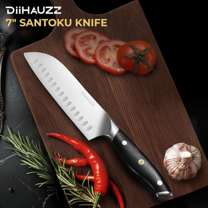 DiiHAUZZ Brisket Knife, 12 Inch Carving Knife for Meat, Razor Sharp High Carbon Steel, Full Tang Ergonomic Pakkawood Handle Slicing Knives for Roast Beef, BBQ, Turkey, Grilling Gift for Men
