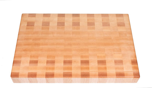 Maple End Grain Cutting Board, Handmade in USA, Premium Butcher Block, Medium 10x15” (Gift-Ready, Sustainable)
