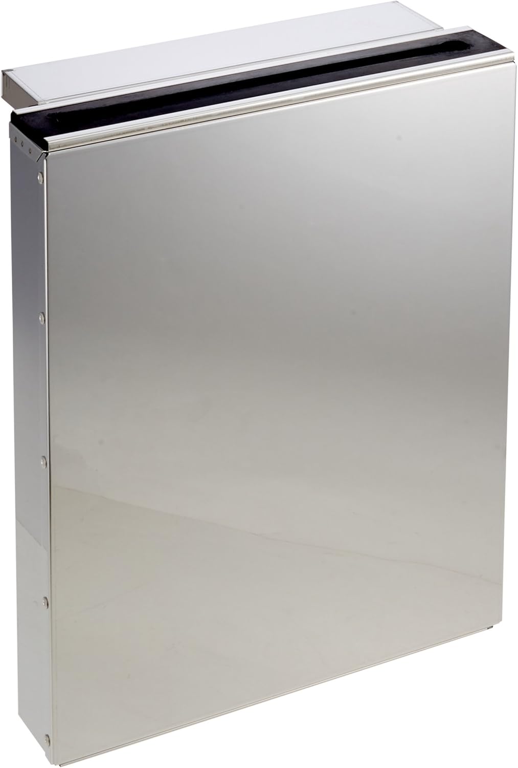 Endo Shoji AHU27001 Kitchen Knife Holder with Rubber Plate, Large, 1 Tier, Flush Type, Main Unit, 18-0, Outlet Rubber, Made in Japan
