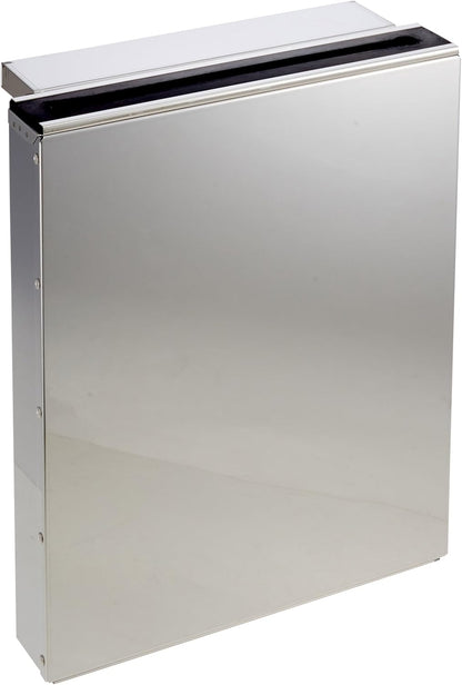 Endo Shoji AHU27001 Kitchen Knife Holder with Rubber Plate, Large, 1 Tier, Flush Type, Main Unit, 18-0, Outlet Rubber, Made in Japan