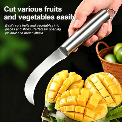 Premium Vegetable Peeler with Wooden Handle and Bottle Openerand Fish-Scaler Bring a Paring Machete,3in1 Ultra-Sharp Stainless Steel Kitchen knife Tool for Fruit Apple Potato Pumpkin Papaya(3PCS)