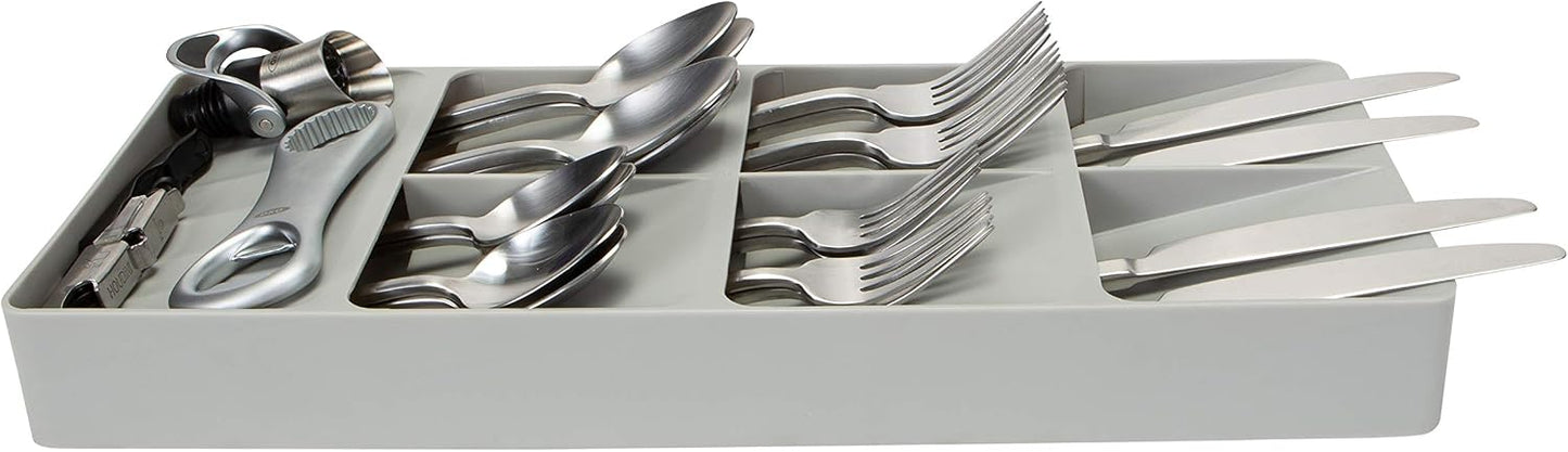 Kitchen Details 2 Tier Knife Drawer Organizer | Holds 11 Knives | Utensil Holder | Knife Block | Storage & Organization | Space Saver | Natural