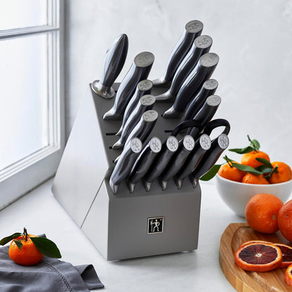 Silvercap 14 Piece Knife Block Set, Black