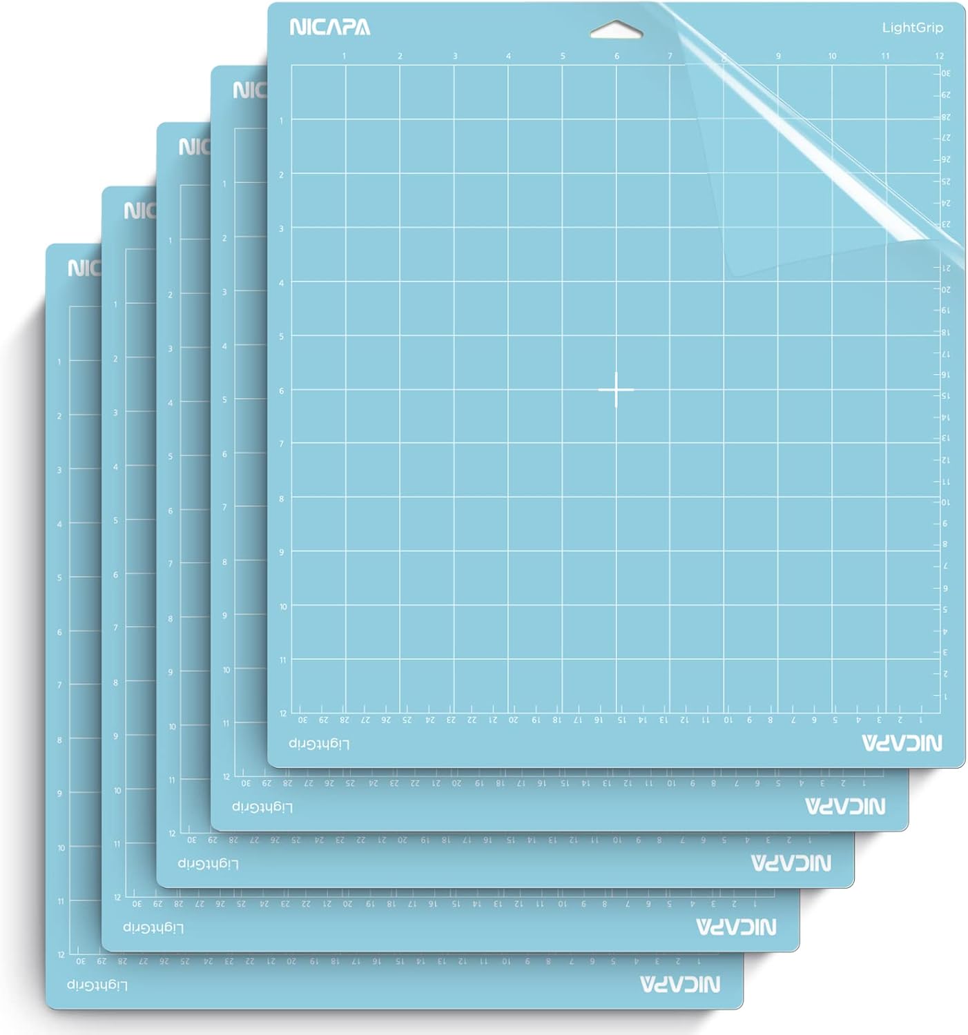 Replacement Cutting Mat for Cricut Maker 3/Maker/Explore 3/Air 2/Air/One (12x12 inch 3pack-Standardgrip、Lightgrip、Stronggrip) Adhesive&Sticky Non-Slip Flexible Square Gridded Cut Mats Set