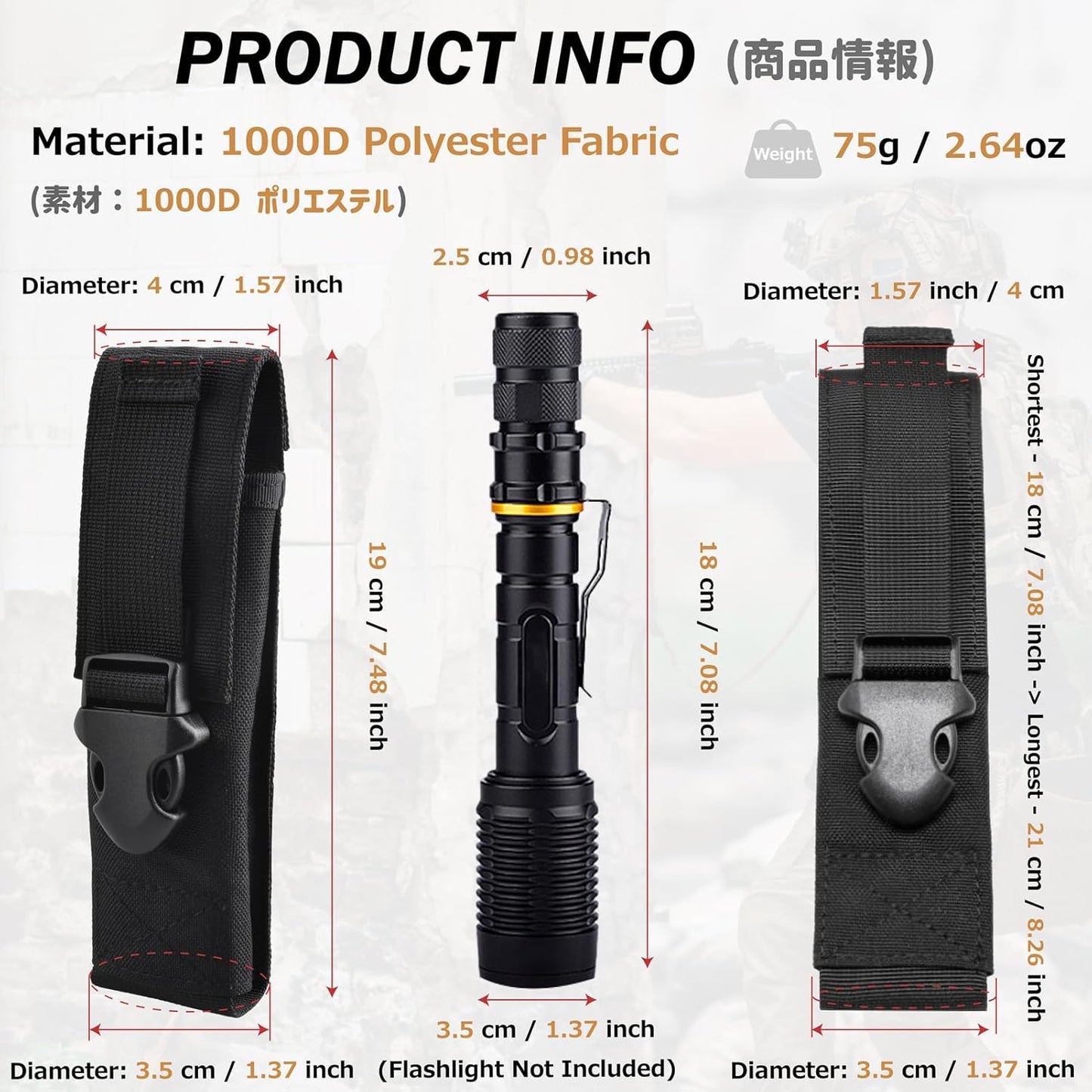 Azarxis Tactical Mini Belt Pouches, Multi-Purpose Small Battery Case Compact Utility EDC Card Slot Holder Waist Bags Military Molle Pack Sundries Storage Pack