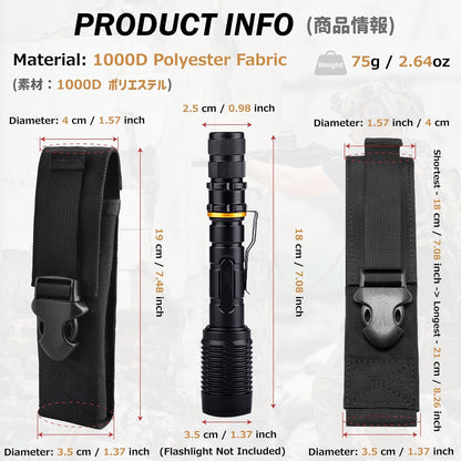 Azarxis Tactical Mini Belt Pouches, Multi-Purpose Small Battery Case Compact Utility EDC Card Slot Holder Waist Bags Military Molle Pack Sundries Storage Pack