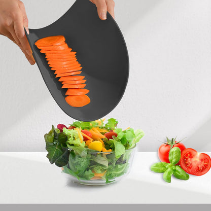 TPU Silicone Cutting Boards for Kitchen Set of 3, Thick Rubber Flexible Cutting Board Mats, Nonslip Cutting Mats, Half Round Cutting Mat, BPA Free, Dishwasher Safe, Neutral Colors, Multi Sizes