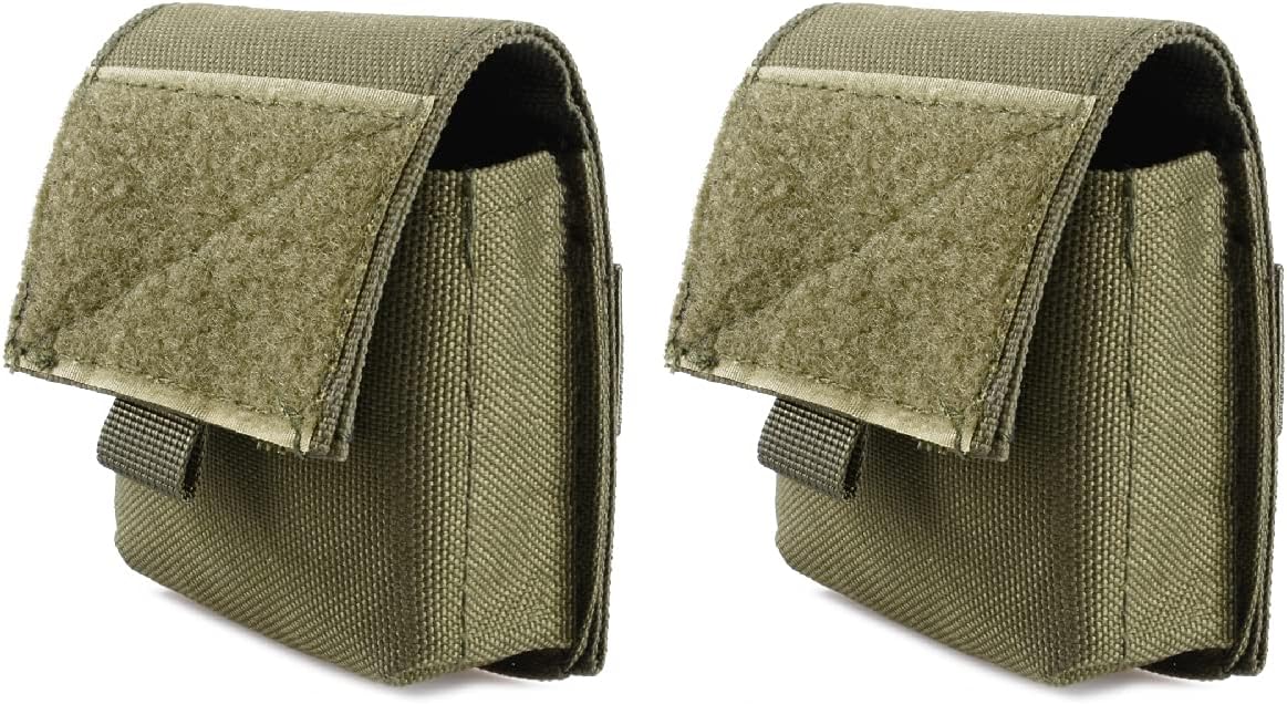 Azarxis Tactical Mini Belt Pouches, Multi-Purpose Small Battery Case Compact Utility EDC Card Slot Holder Waist Bags Military Molle Pack Sundries Storage Pack