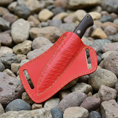 Fixed Blade Hunting Forged Tracker Knife - 8 Inches Carbon Steel Razor Sharp Blade Full Tang Bushcraft Knives with Premium Leather Belt Sheath. Used For Hunting Outdoor Camping, Hiking, Skining Knife.