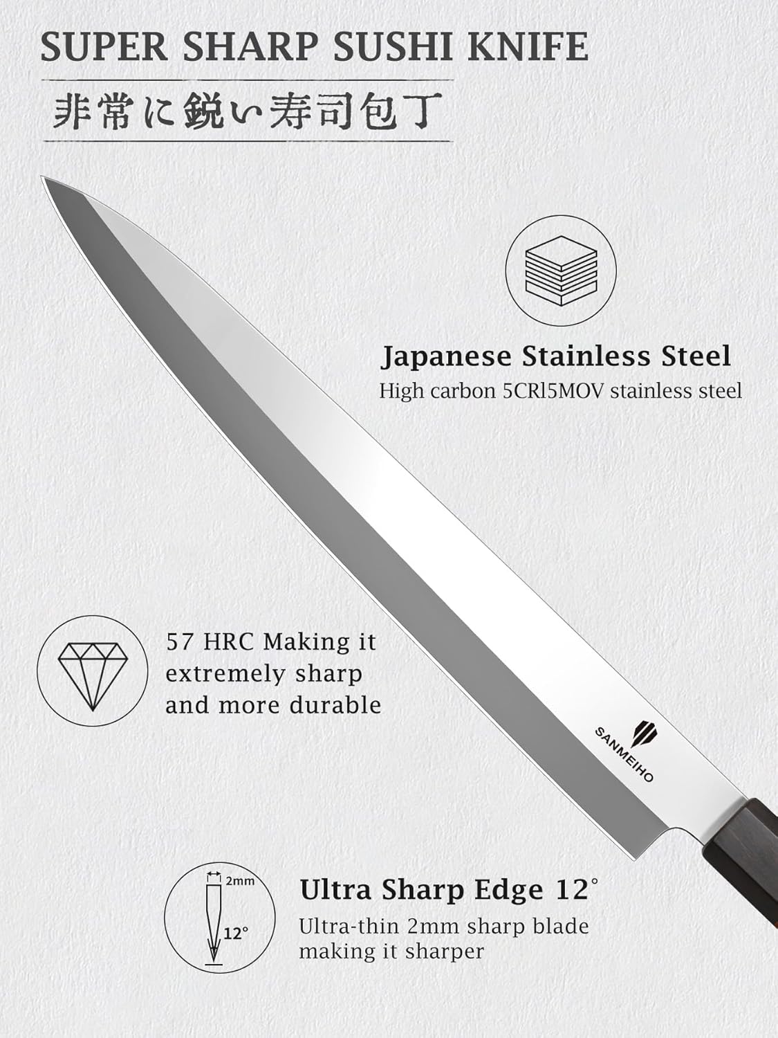 8 Inch Japanese Chef Knife, Hand Forged Gyuto Knife 9 Layers High Carbon 10CR15MOV Steel Kitchen Knife Ultra Sharp & Durable Professional Japanese Sashimi Knife with Ergonomic Rosewood Handle