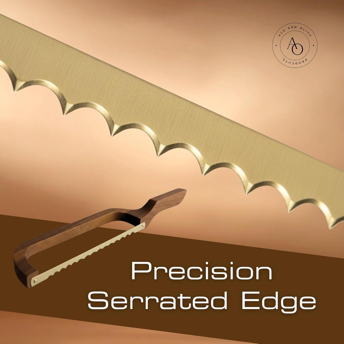 Bread Bow Knife for Homemade Bread Smooth Fiddle Bow Sourdough Cutter with Serrated Blade & Acacia Handle Slice Artisan Loaves Like a Pro