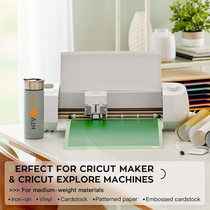 HTVRONT Cutting Mat, 6 Pcs Cutting Mat 12x12(Standard, Light, Strong, FabricGrip) Compatible with Cricut Maker 3/Maker 4/Maker/Explore 3/4/5/Air 2/One, Variety Adhesive Sticky Cutting Mats Accessories