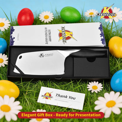 6-Inch Meat Cleaver Butcher Knife – 1.2 lbs Lightweight Chinese Cleaver for Small Hands, Seniors & Women – Sharp 9Cr18MoV Vegetable Cleaver for BBQ, Bones & Home Kitchen