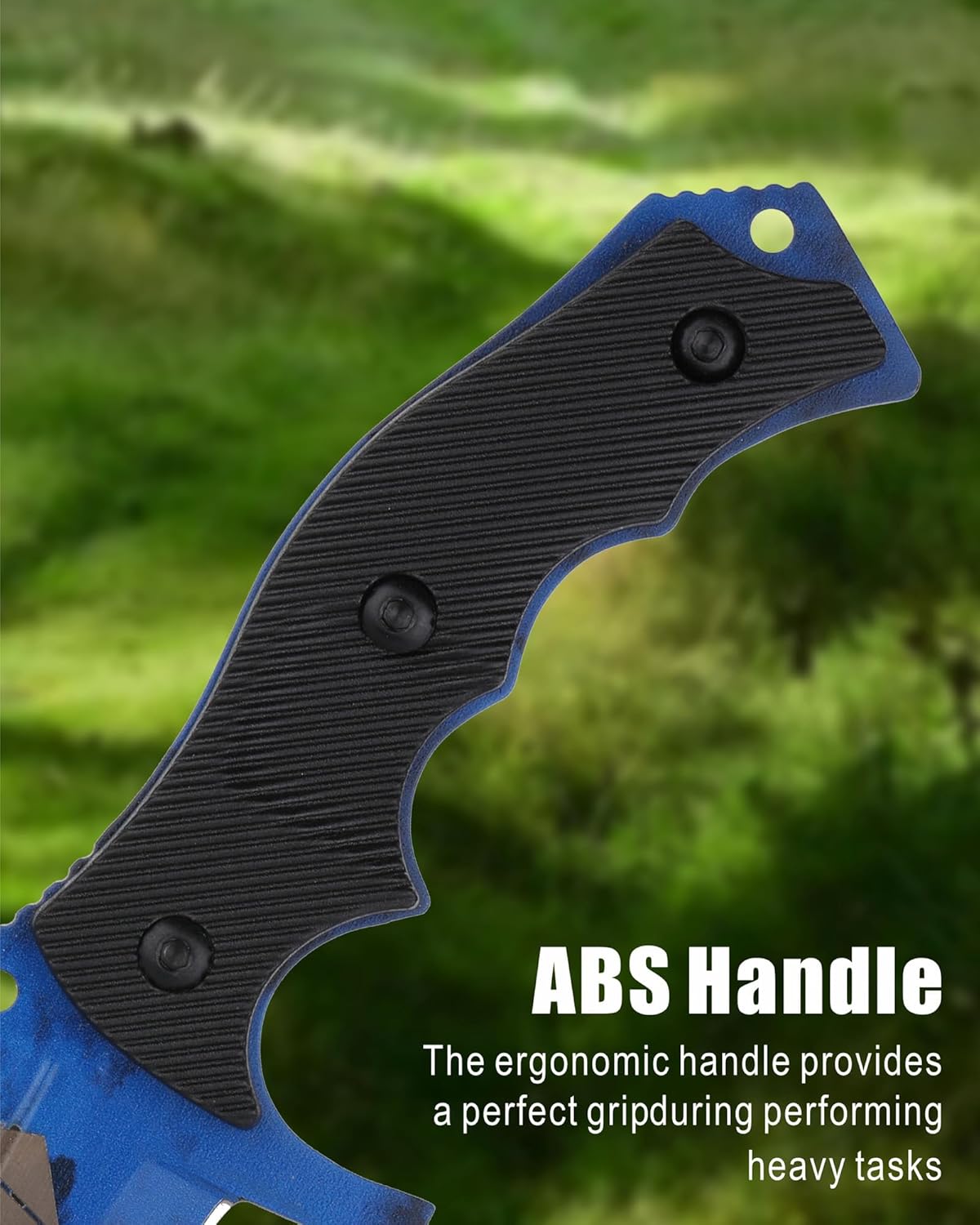REAT Fixed Blade Knife with Sheath, 4.1" 440C Steel Blade with Full Tang Design,Ergonomic ABS Plastic Handle, EDC Sharp Hunting Knife,Tactical Knife for Camping,Survival,Bushcraft,Hiking