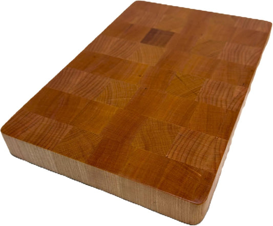 Mini 6"x9" American Maple End Grain Cutting Board Handmade in USA, Premium, Small Butcher Block for Kitchen