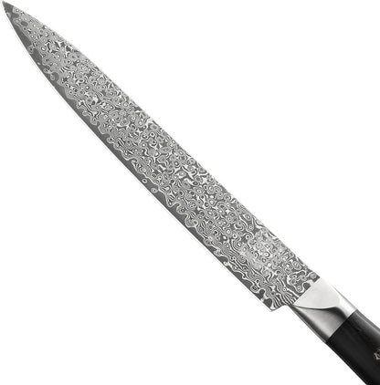 zayiko Limited Edition Copper Damascus Chef’s Knife – 8.3" Kiritsuke Blade | Damascus Steel with VG10 Core & Copper Texture | Maple Wood Handle | Professional Kitchen Knife in Gift Box