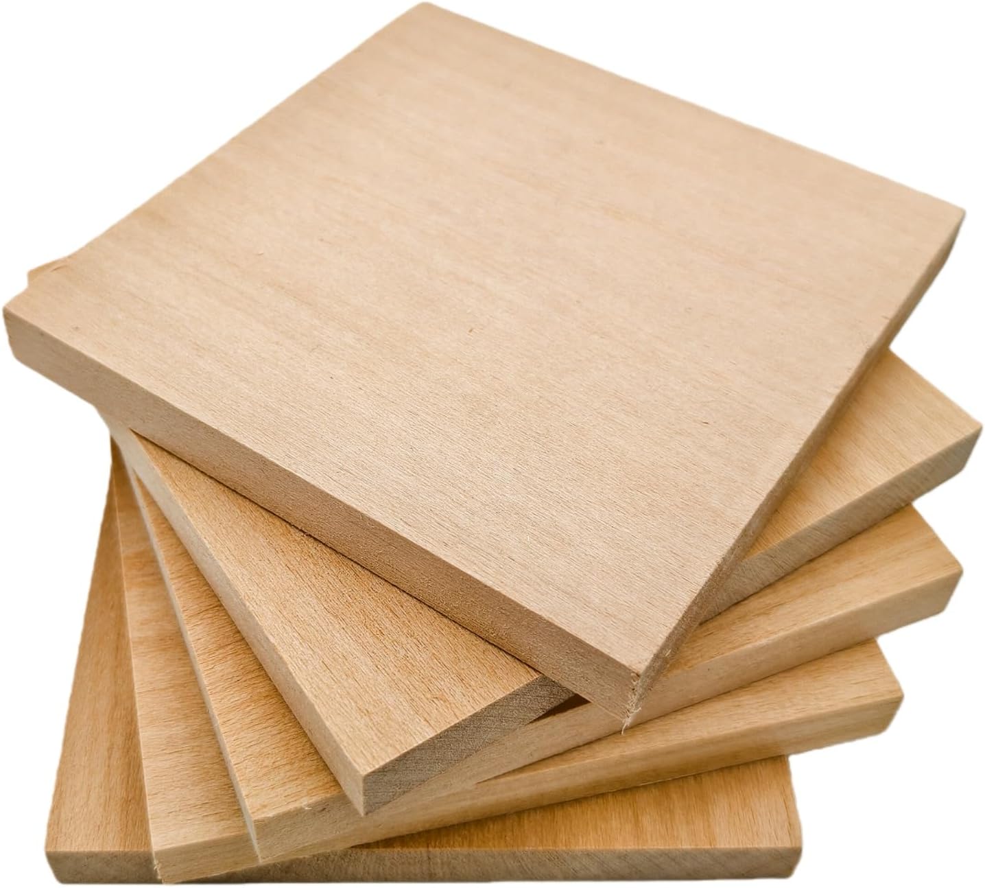 Unfinished Basswood Blocks for Crafts, Wood Craft Panels for Art, Engraving, Painting, DIY Projects, Chip Carving, Fretwork (7.87 x 3.93 x 0.78 in)