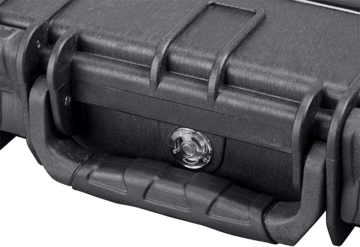 Monoprice Weatherproof/Shockproof Hard Case - Black Ip67 Level Dust and Water Protection Up to 1 Meter Depth with Customizable Foam, 10" x 9" x 7", 6.6 Liter