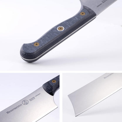 Messermeister Custom 6.5” Nakiri Knife, Black - X50 German Stainless Steel - Rust Resistant & Easy to Maintain - Made in Solingen, Germany