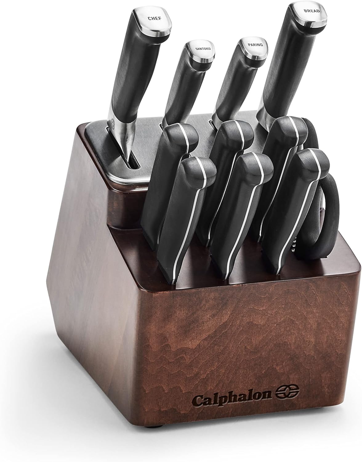 Calphalon® Premier™ SharpIN Knife Set with Sharpening Knife Block, 15 Piece, Carbon Steel