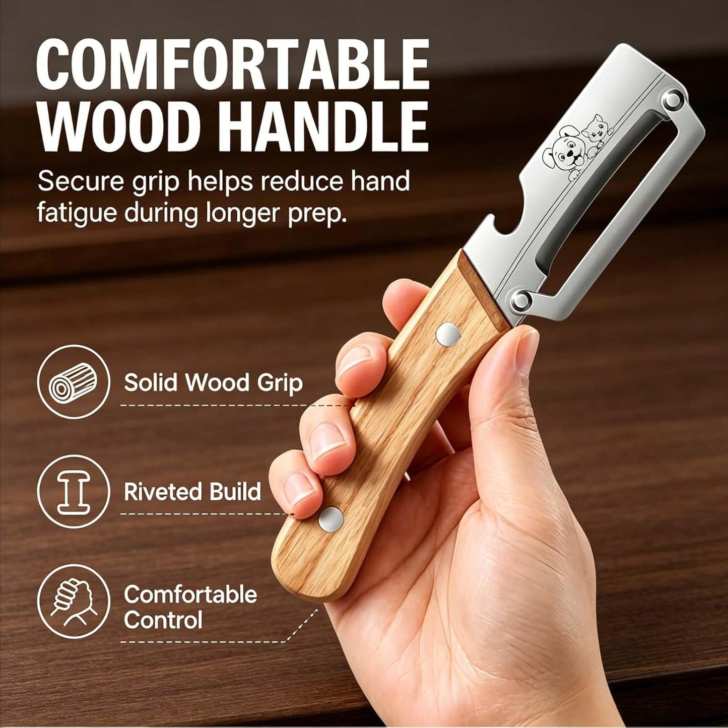 Multifunctional Vegetable Peeler with Stainless Steel Blade and Bottle Opener - Ideal for Veggie Potato Carrot and Apple Peeling