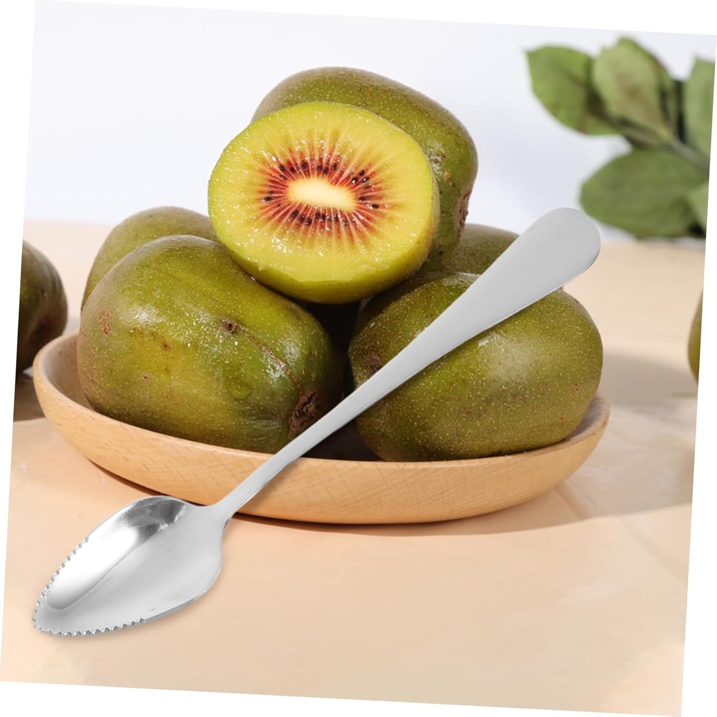 Unomor Stainless Steel Grapefruit Spoon and Knife Serrated Edges Thick Handle Fruit Scrapers Kitchen Tools for Salads Melon Pitaya