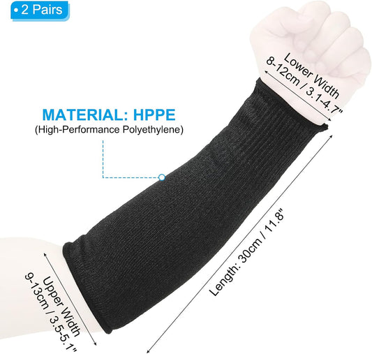 PATIKIL Cut Resistant Sleeve Arm Safety Protectors Sleeves Forearm Sleeve HPPE Level 5 Protection for Thin Skin and Bruising