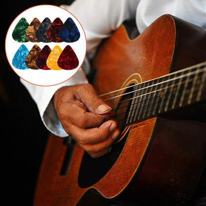 40 Pcs Silicone Guitar Finger Guards Guitar Fingertip Protection Covers Caps with 10pcs Guitar Picks for Stringed Instruments(5 Sizes)