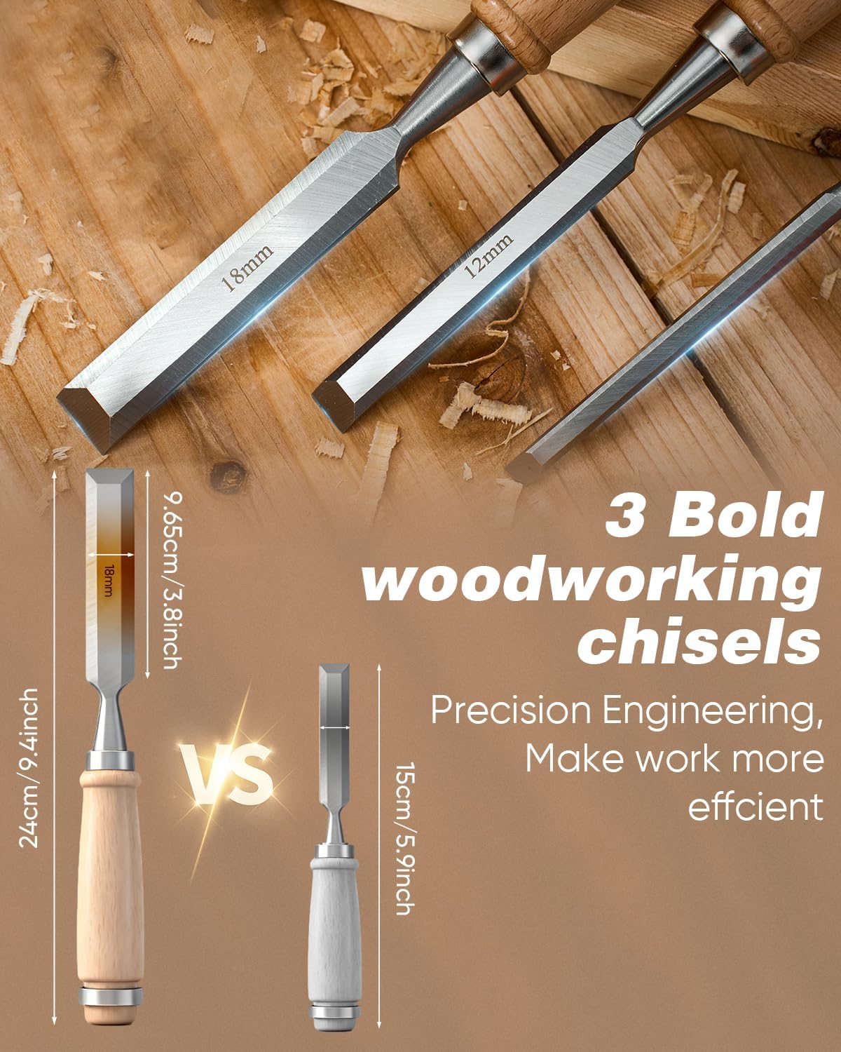 Deluxe Wood Carving Kit, 25 Piece Wood Carving Tools with Thick Leather Storage Bag,Wood Whittling Tools -Ideal Woodworking Tools and Hobbies for Beginners Enthusiasts Gift DIY
