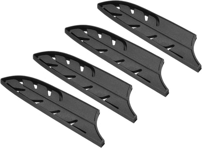 PATIKIL ABS Safety Knife Cover Sleeves for 5" Santoku Knife, Universal Chopping Edge Guard Blade Protector Sheath for Kitchen Bar, Black, 12.7cm L, Pack of 2