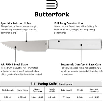 6 Inch Nakiri Knife, AR-RPM9 Steel & Replaceable Handle, Multipurpose Meat Cleaver Vegetable Chef Knife with Oak Sheath, Gift for Home Chefs