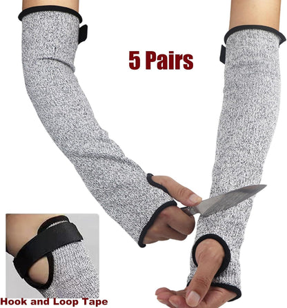 Cut Resistant Farmers Sleeves, Arm Burn Protection Sleeve for Thin Skin and Bruising, Arm Guards for Men Women