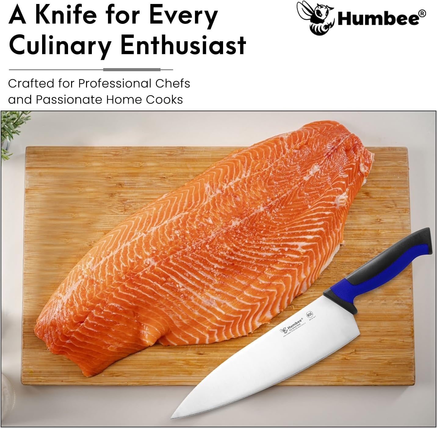 7.5-Inch Nakiri Knife, High Carbon Stainless Steel Hollow Grind Blade, Razor Sharp Edge, Ergonomic Non-Slip Handle, Cleaver Style, DT-50 Series, Orange